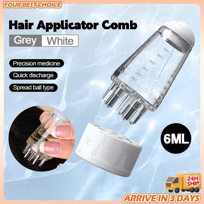 Scalp Applicator Head Massager Comb Essential Oil Liquid Guiding Anti ...