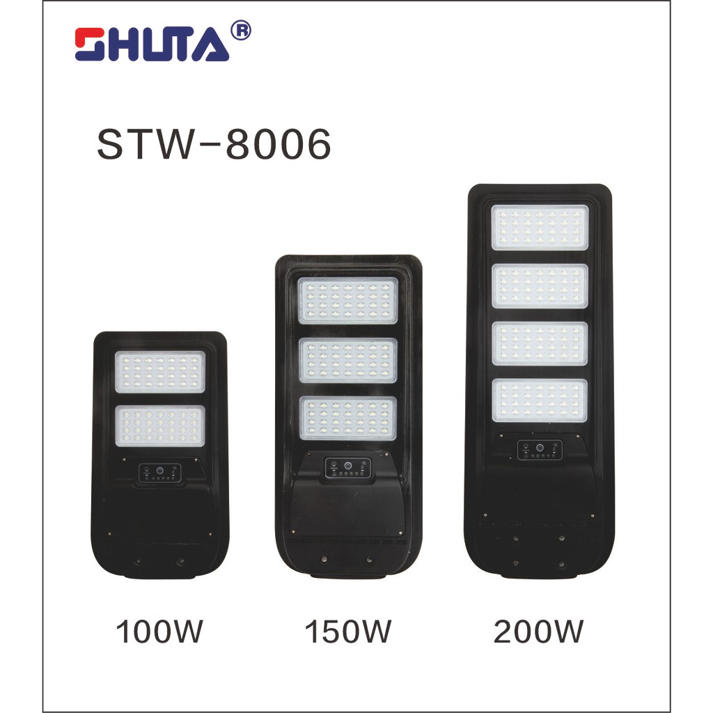 ST8006 SHUTA Solar Street Light 100W/150W/200W for Outdoor Led Light ...