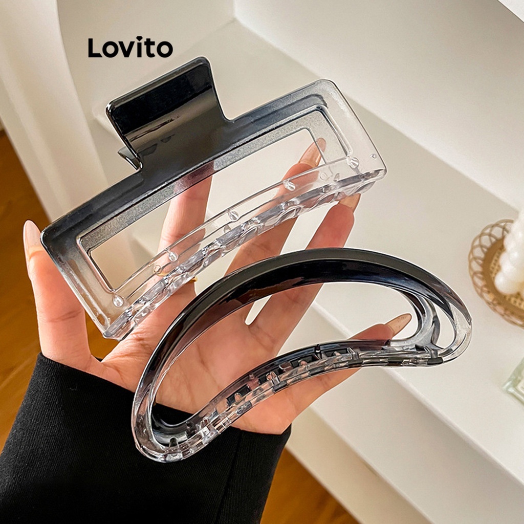 Lovito Women Casual Plain Basic Hair Clips L63AD169 | Shopee Philippines