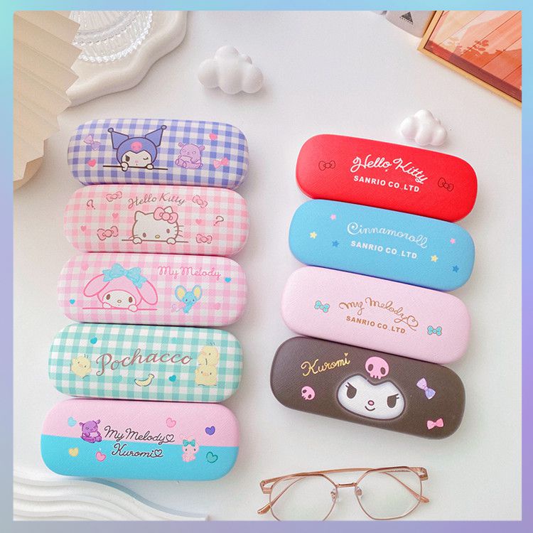 Aubte Sanrio Cartoon Glasses Case Cartoon Cute Student Myopia Glasses ...