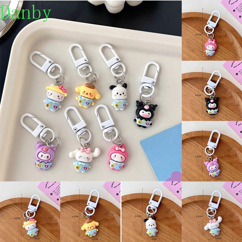 DANBY Cartoon Kindergarten Kuromi Key Chain, Melody Kitty Cat Kuromi ...