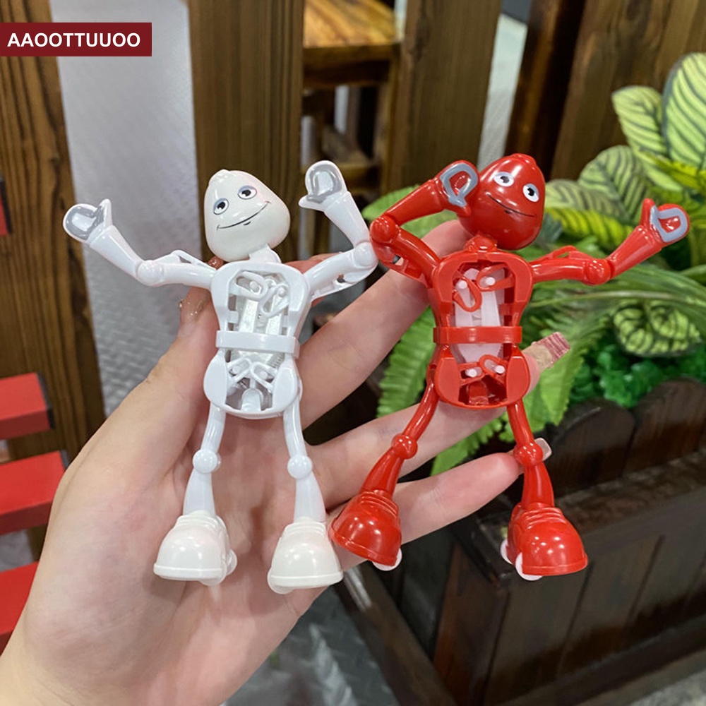 TK Funny Dancing Skeleton Robot Toy Creative Split Clockwork Little Man