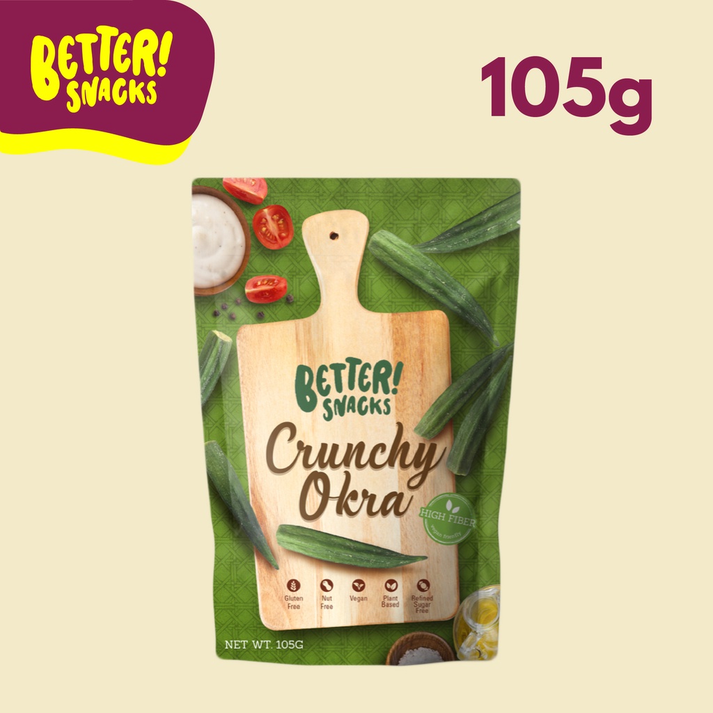 【buy 1 take 1】Better Snacks Crunchy Okra 50g Crunchy Okra Okra
