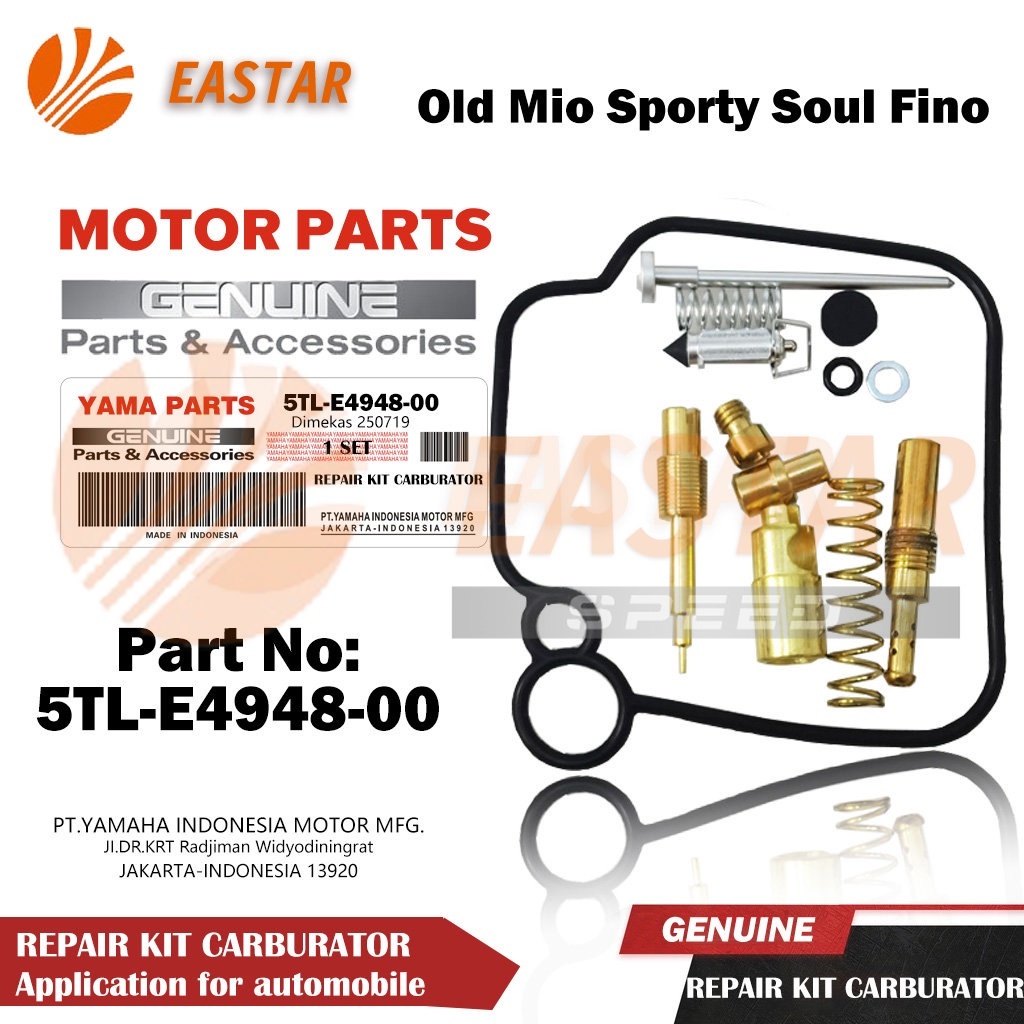 5tl Old Mio Sporty Soul Fino Carburetor Repair Kit Shopee Philippines