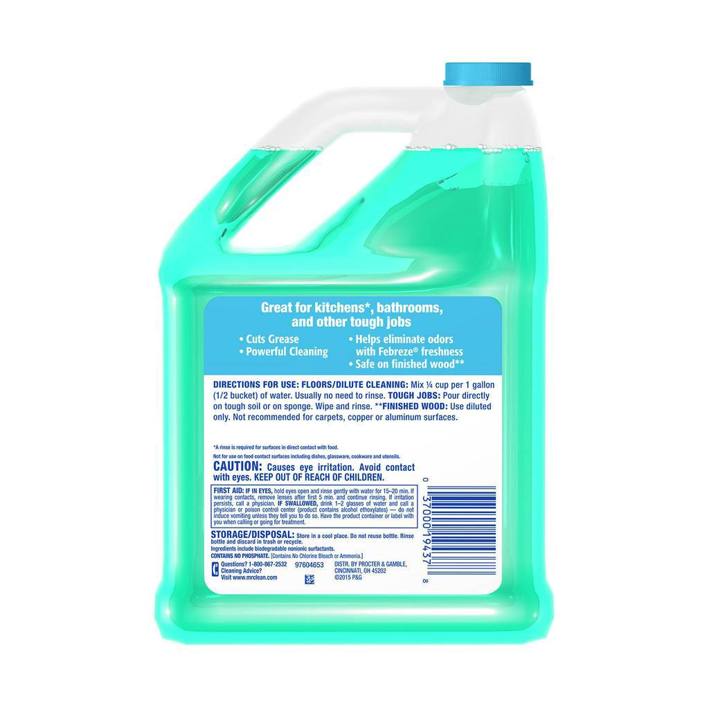 Mr. Clean MultiSurface Cleaner with Febreze Meadows and Rain (1 Gallon