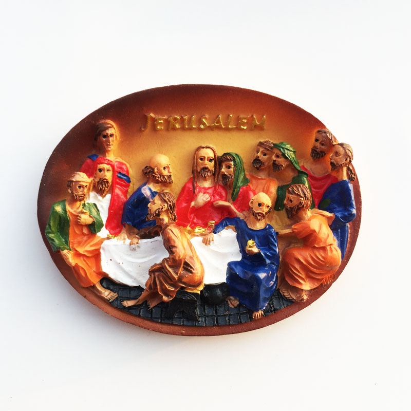 Israel Jerusalem Creative Decorative Crafts Ellipse Last Supper