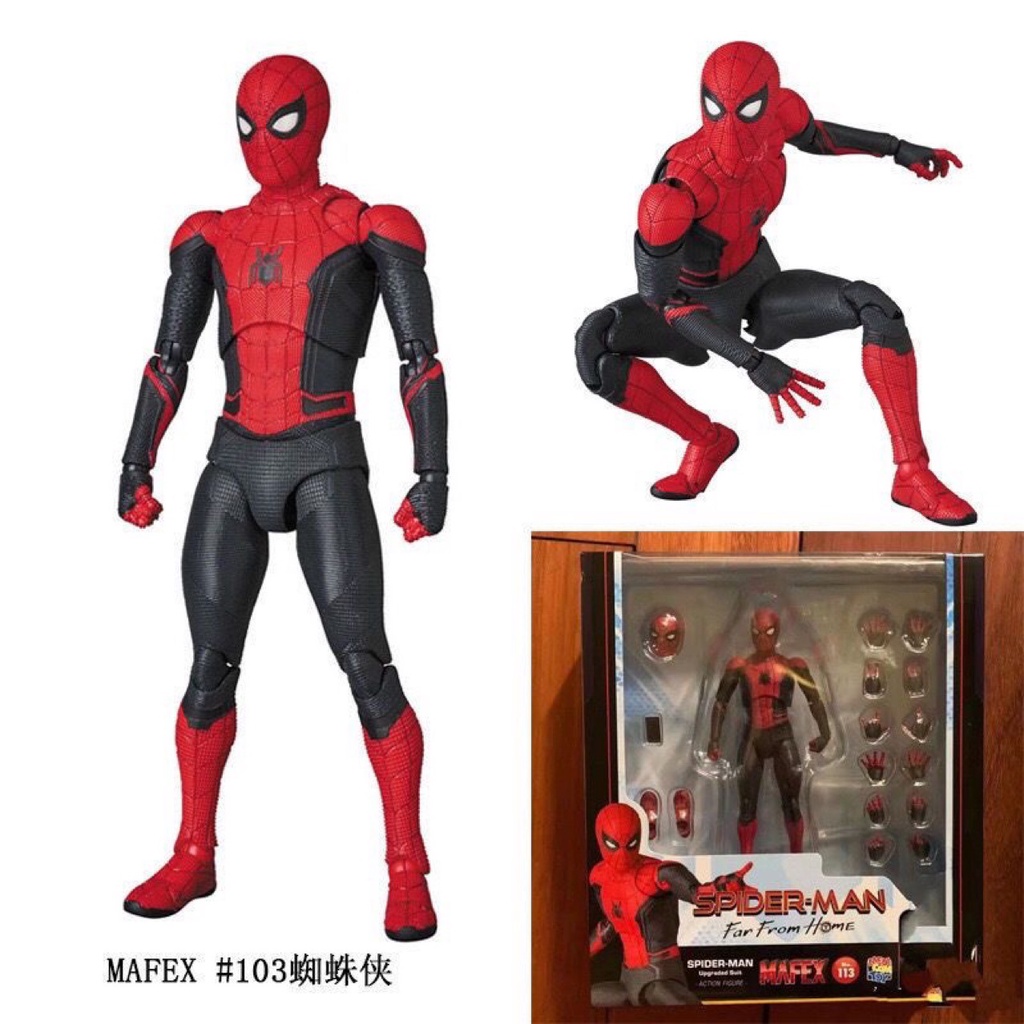 Movie Anime MAFEX No.113 Hero Expedition Spider-Man Upgrade Suit Action ...