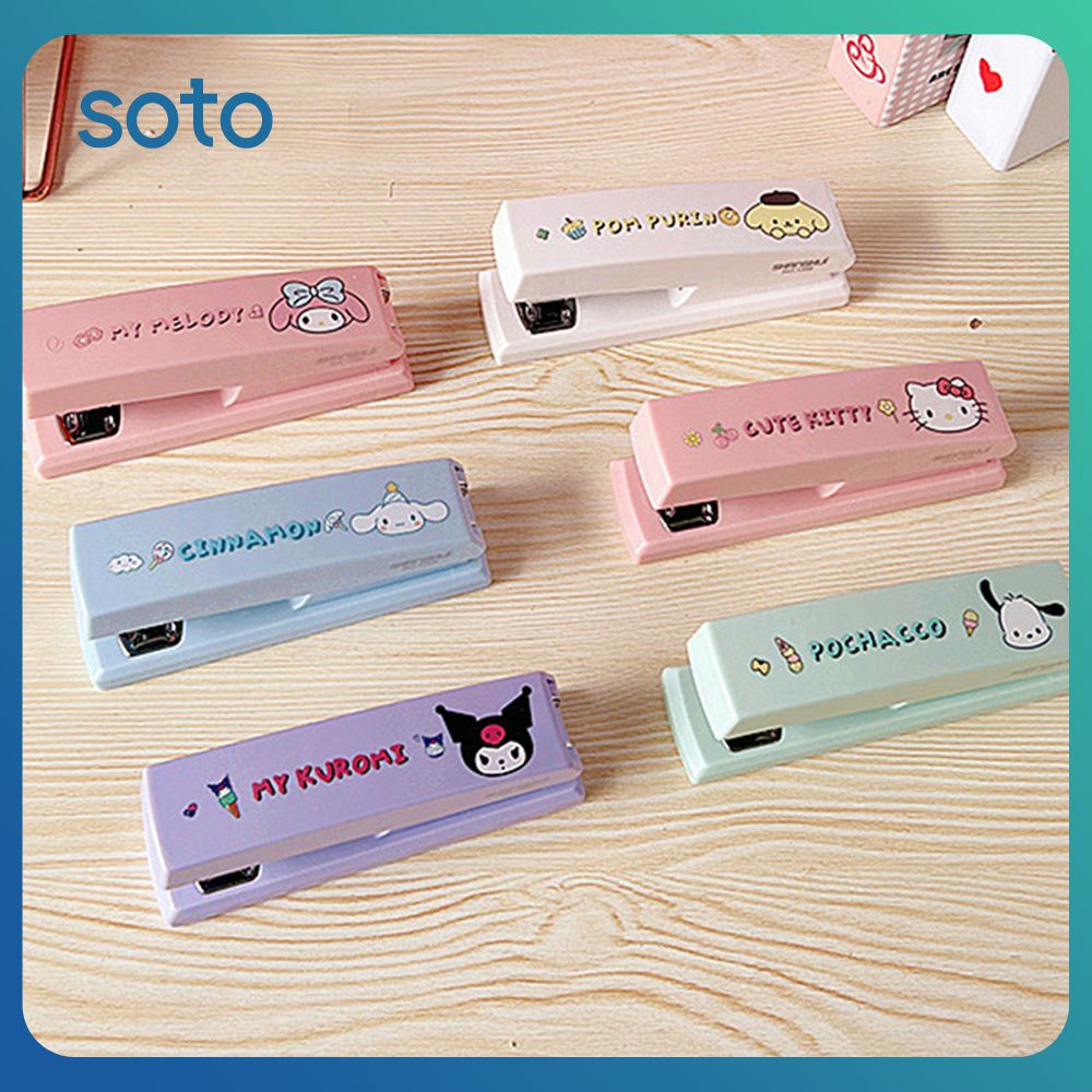 Sanrio Cartoon Stapler Kawaii Kuromi My Melody Mini Stapler Student ...