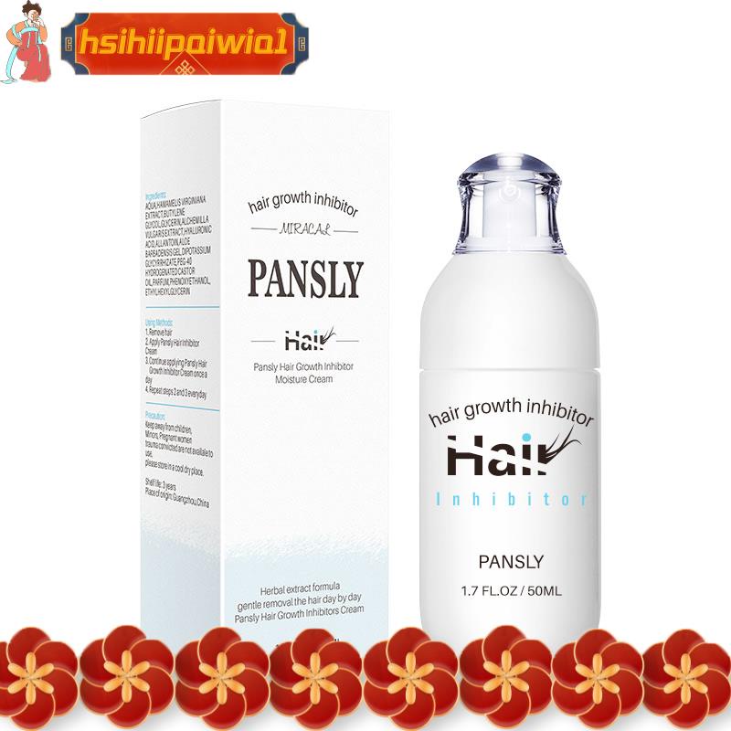 PANSLY Hair Growth Inhibitor Facial Removal Cream Spray Beard Bikini ...