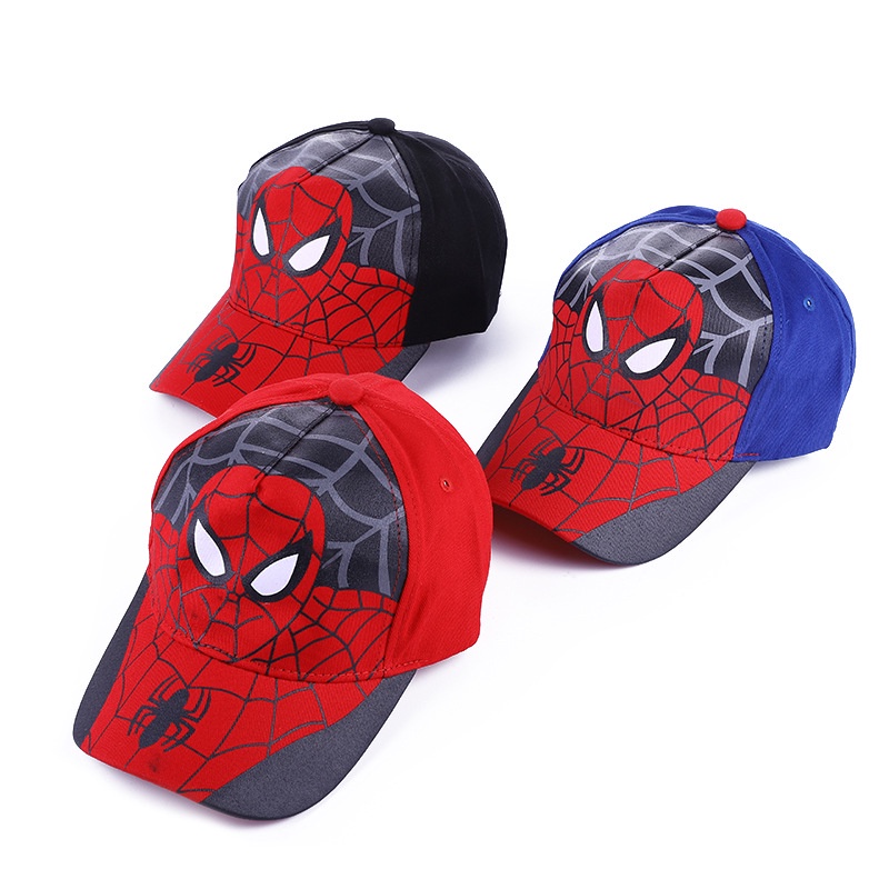 Marvel Spiderman Baseball Cap Embroidery Cotton Hip Hop Hat for Kids