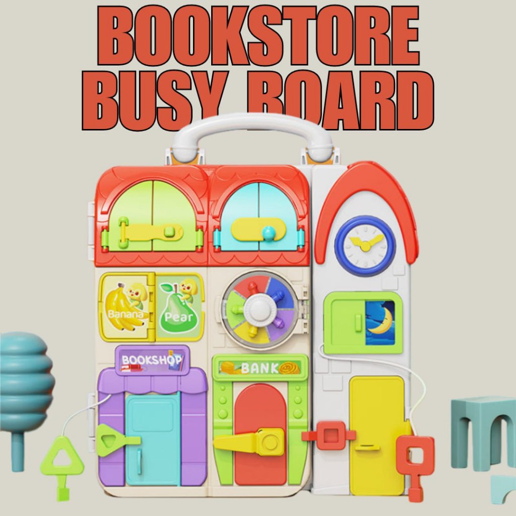 BYJ Bookstore Busy Board Montessori Sensory Toy | Shopee Philippines