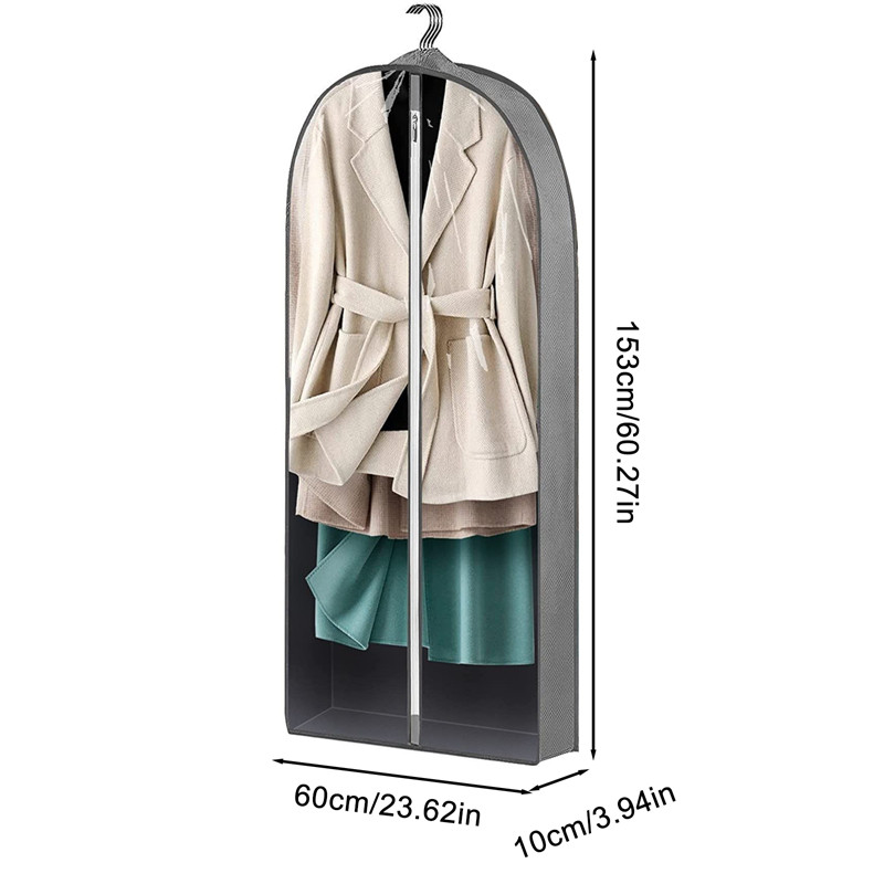 Clothing Cover,Moth Proof Clothes Covers with Zip, Hanging Storage ...
