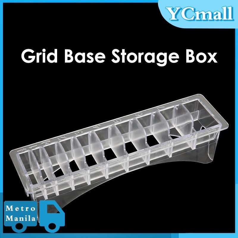 10 Girds Hair Clipper Base Storage Box Comb Guide Limit Storage Box ...