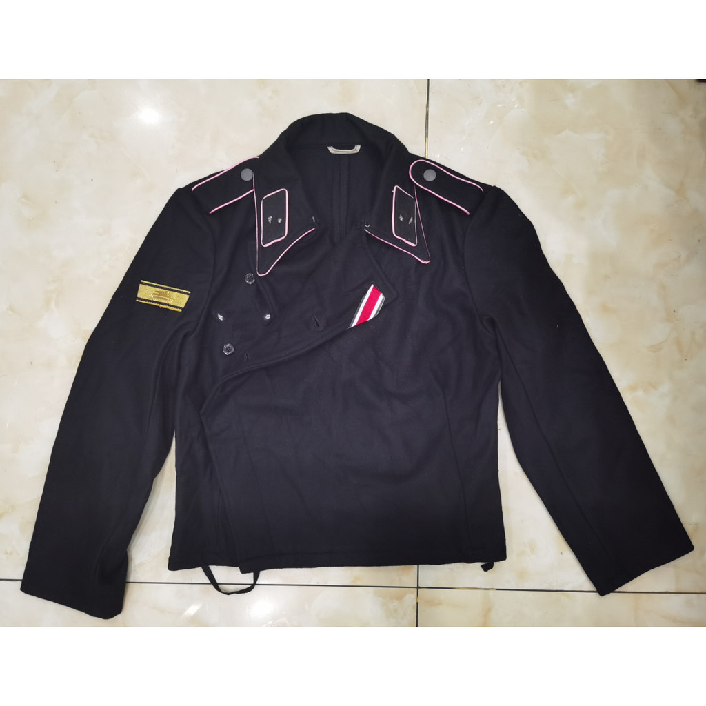 German Black Woolen Defense Tank Soldier Jacket Uniform | Shopee ...