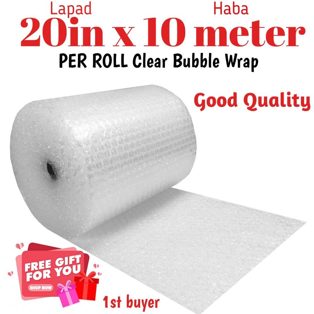 Bubble Wrap roll 20in width x 10 meters (length) per roll (9.6mm ...