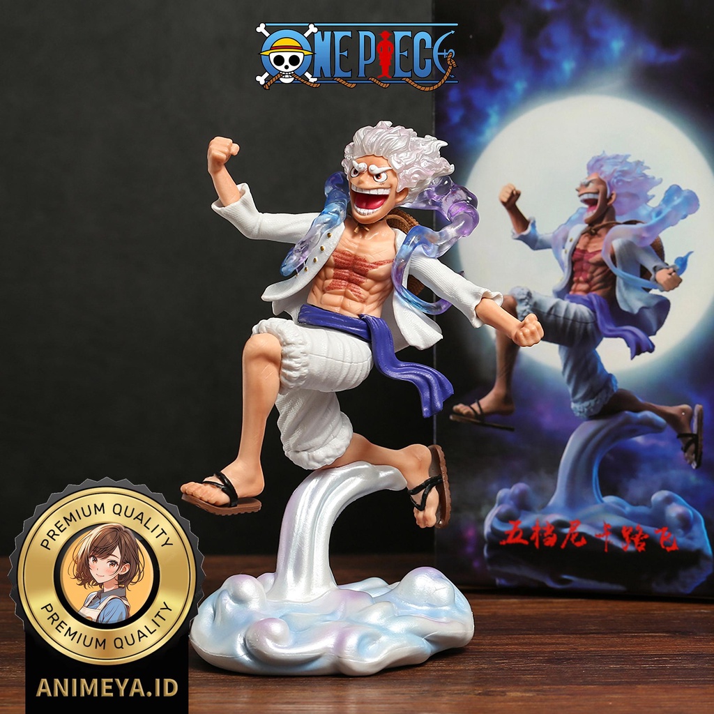 Action FIGURE ONE PIECE LUFFY GEAR 5 NIKA Running Jump SUN GOD MONKEY D ...