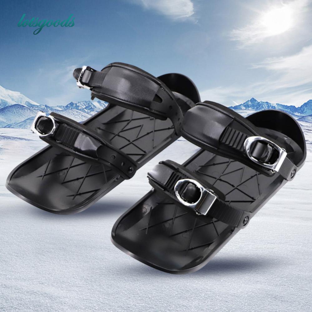 Mini Ski Skates Snowblades Adult Winter Shoes Short Snowskates