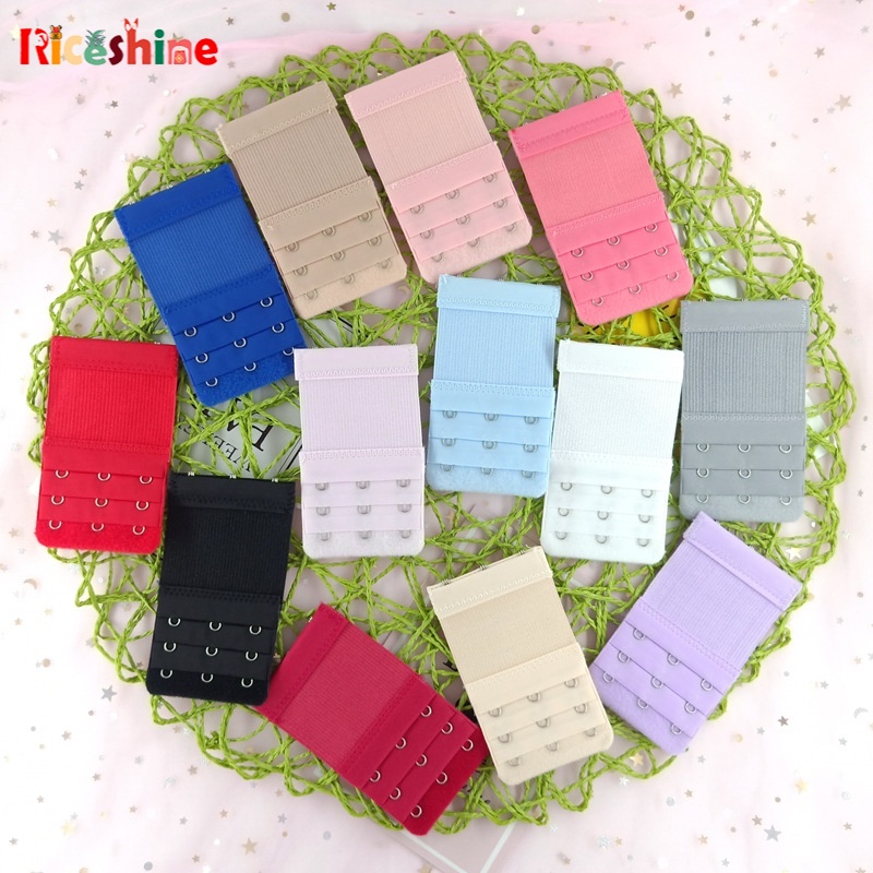 [Serendipity] Women's Elastic Bra Extenders / 3 Rows 4 Hooks Stretchy ...