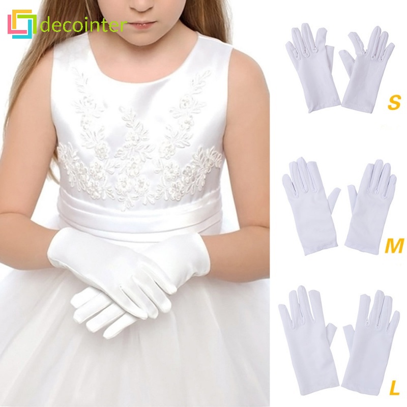 Girls on sale white gloves