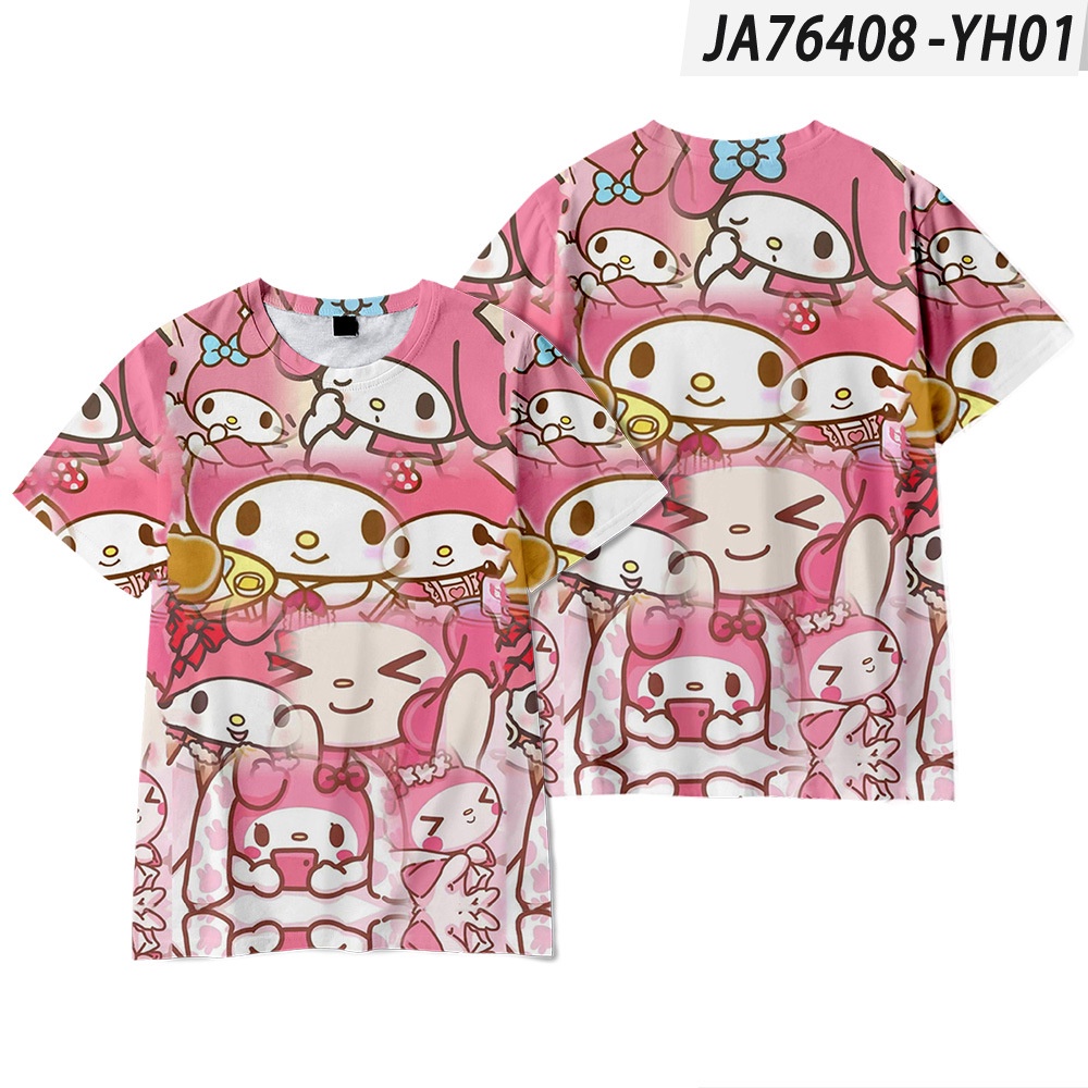 Kira Sanrio MY MELODY Tshirt Short Sleeve Top Cosplay 3D Tee For Girl ...