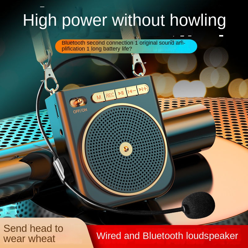 Angela wireless bluetooth megaphone teacher lectures special ear