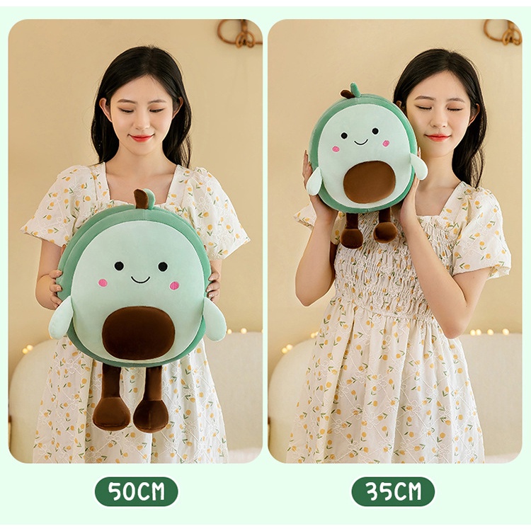 Cartoon Avocado Pillow Plush Toy Large Ragdoll Fruit Doll Creative ...