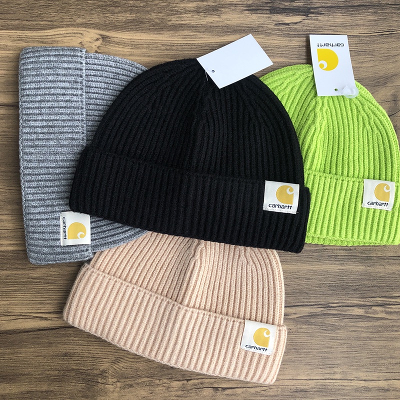 Carhartt Knitted Hat Windproof Brimless Hat Men Women Simple All Match Hat Shopee Philippines