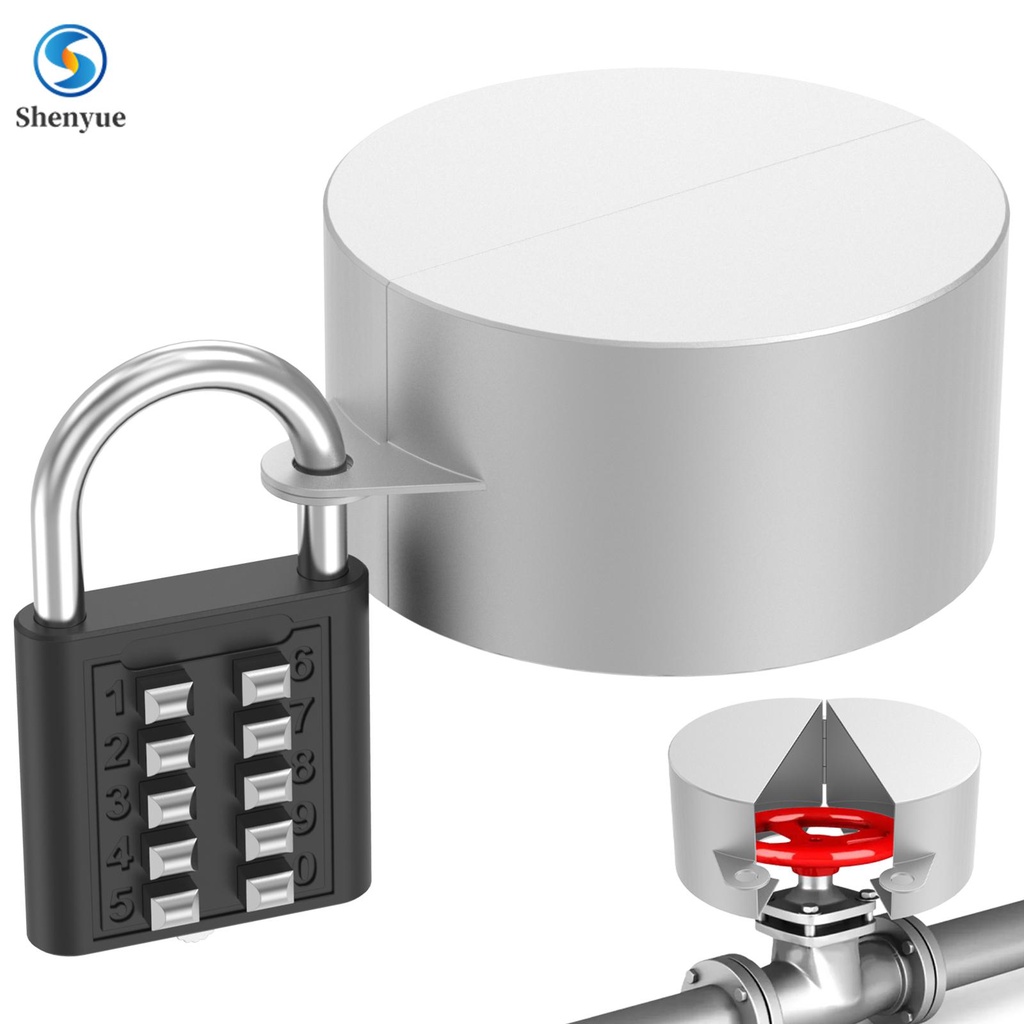 Door Knob Lockout Device with Padlock Durable Iron Door Handle Lock