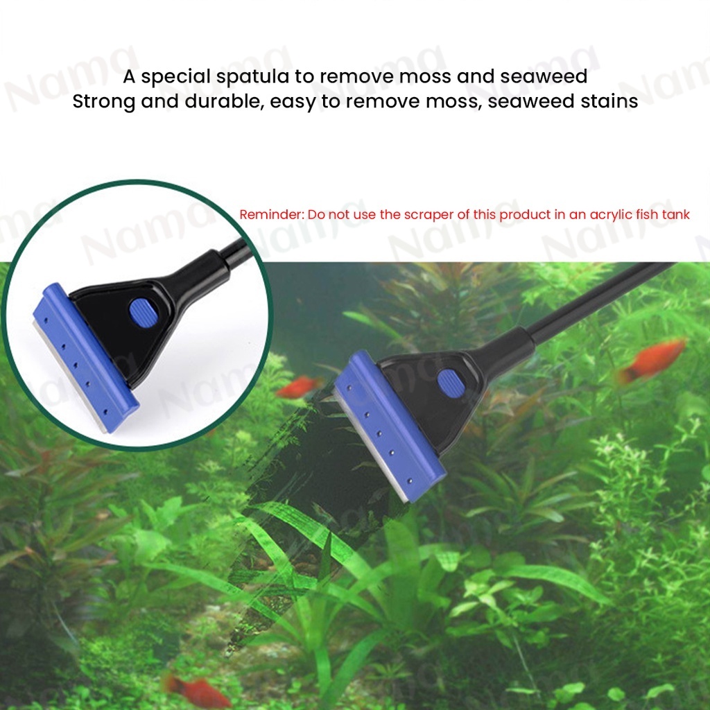 Nama 5 In 1 Fish Tank Cleaning Kit Algae Scraper, Fish Net, Sponge ...