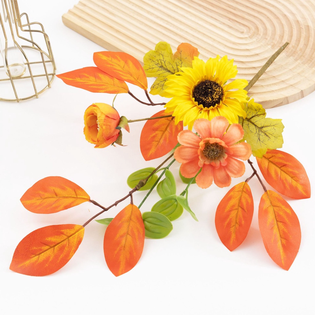 Artificial Sunflower Bouquets,1 Bunches Fake Wildflowers for Baby ...