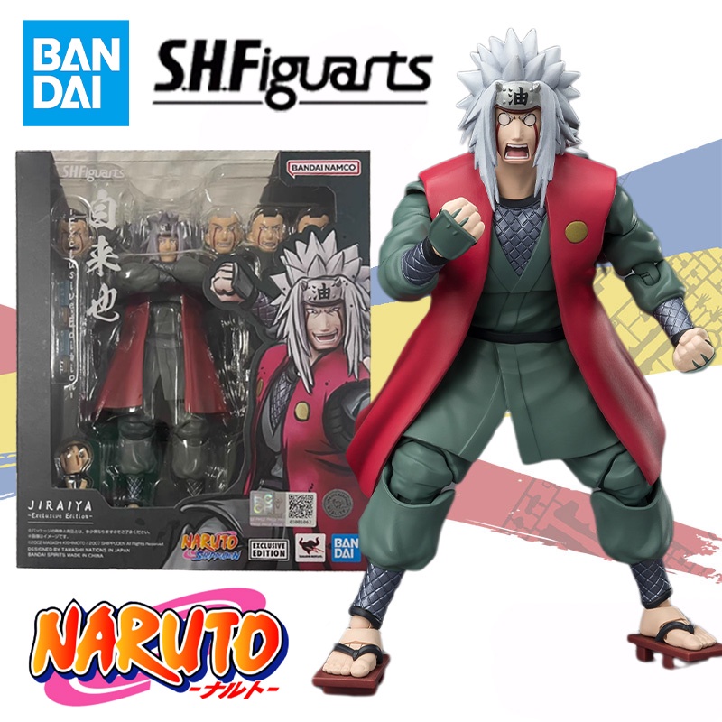 Bandai Original S H Figuarts SHF NARUTO Jiraiya SDCC Exclusive Edition Anime Action Figure