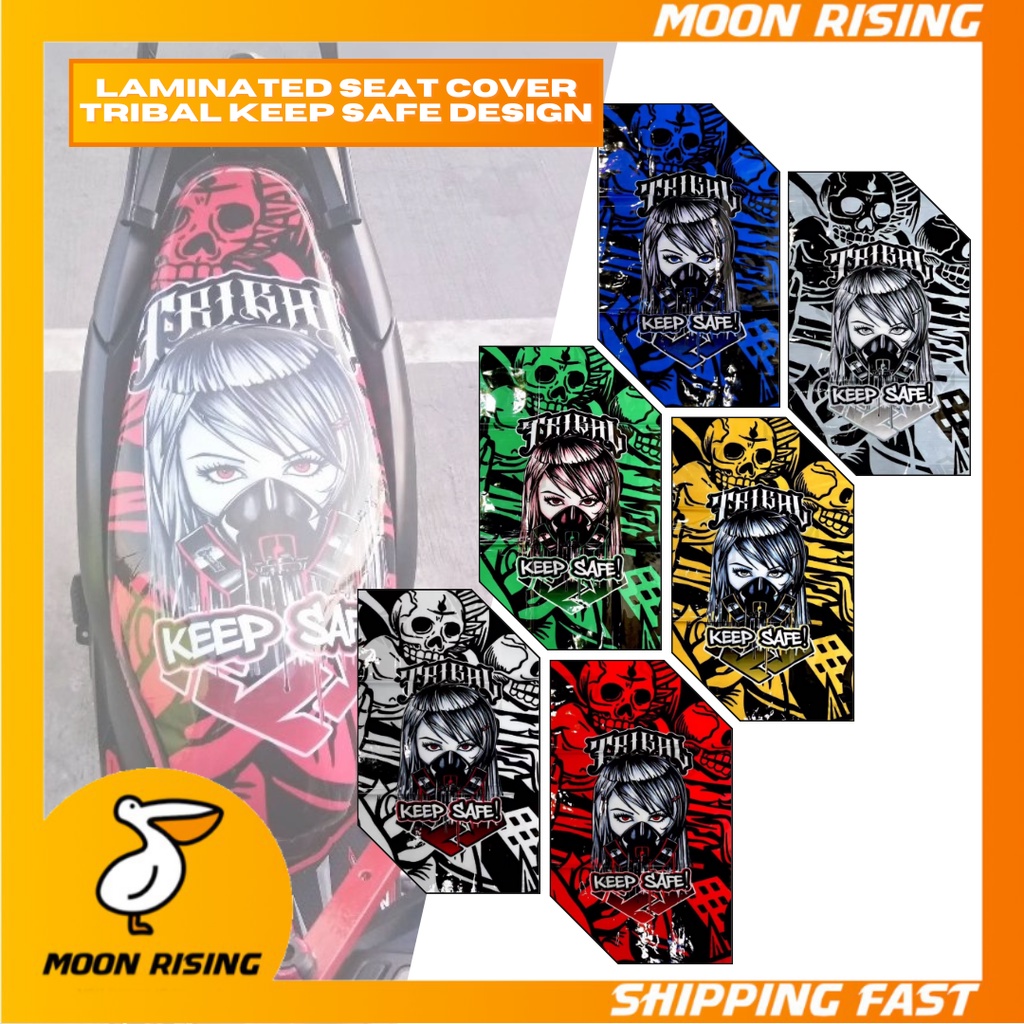LAMINATED MOTORCYCLE SEAT COVER TRIBAL KEEP SAFE DESIGN FOR MOTORCYCLE ...