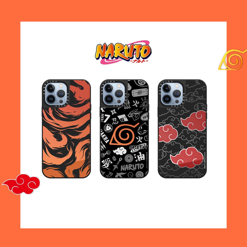 Casetify NARUTO AKATSUKI Stickers Mirror Soft Silicone Case Cover For