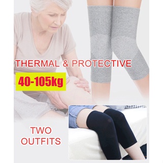 2pcs Winter Warm Wool Cashmere Leg Warmers Sleeves Thick Fleece Lined Knee  Pads Brace Support Guard Protector Long Thermal Wraps