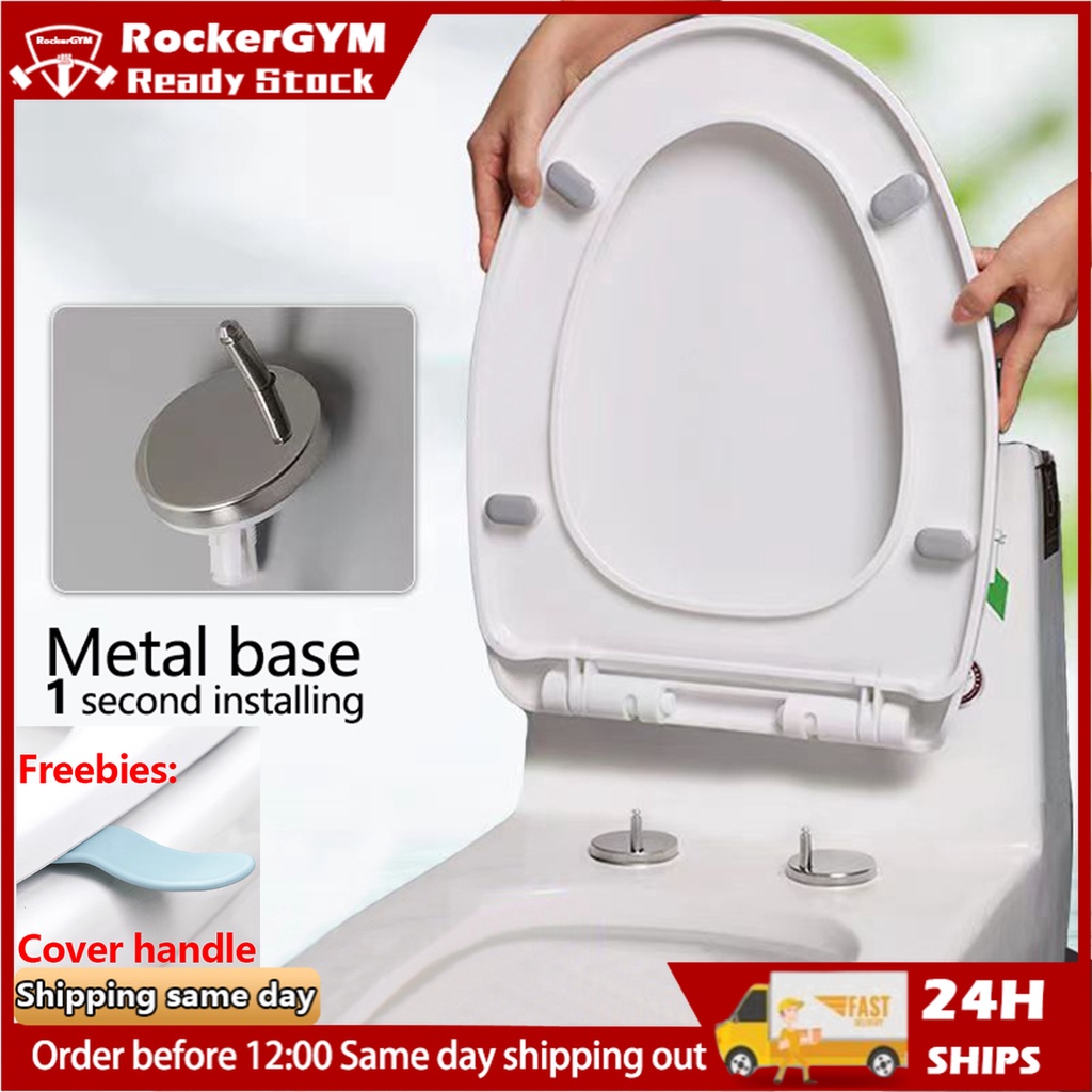 One click install Toilet Seat Cover Toilet Lid Thickening Quiet Slow U
