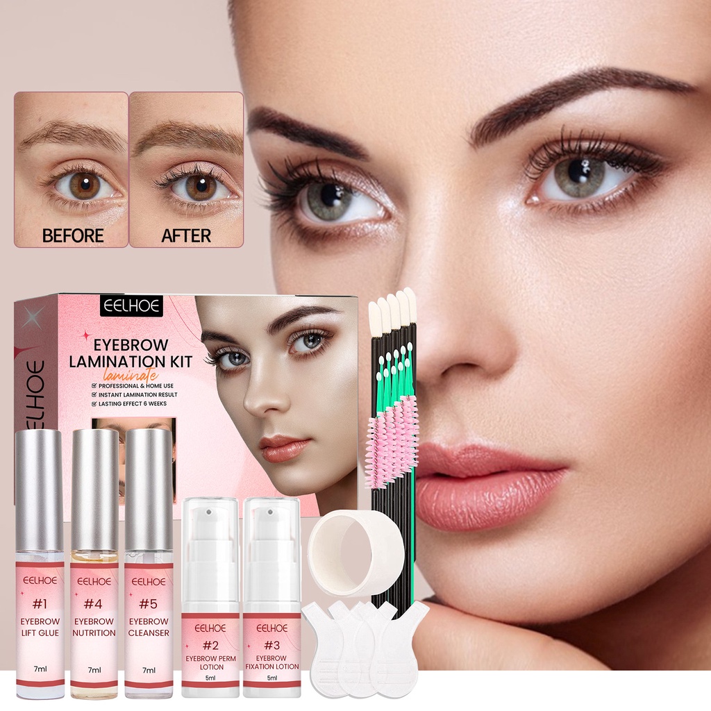 Eyebrow Lamination Set European-style Wild Eyebrows Permanent Set DIY ...