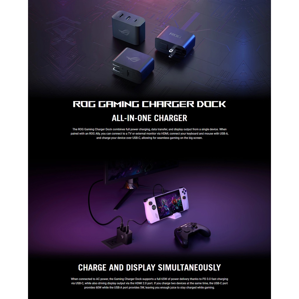 ROG Gaming Charger Dock