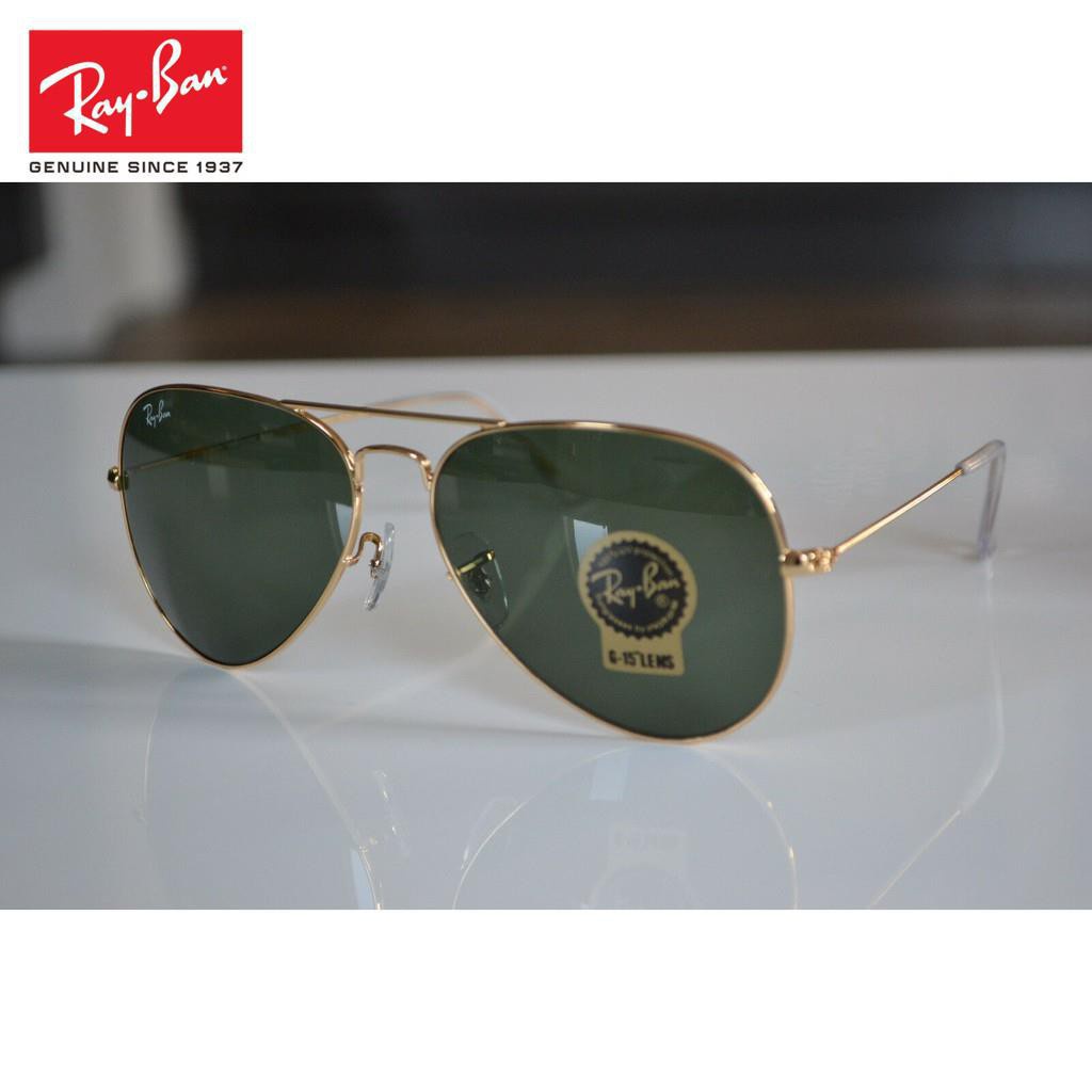 [Original] RayBan fashion Casual sunglasses Rb3025 large Metal Aviator ...