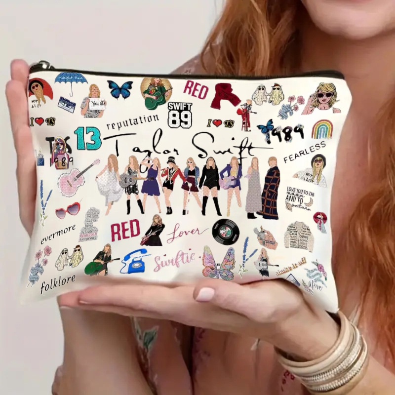 Taylor Swifts Women Makeup Pouch Bag Storage Cosmetic Bags Simple Style ...