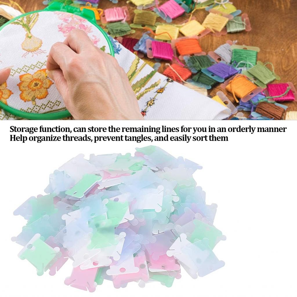 Keaostore Plastic Floss Bobbin Sorting Threads DIY Sewing Thread ...
