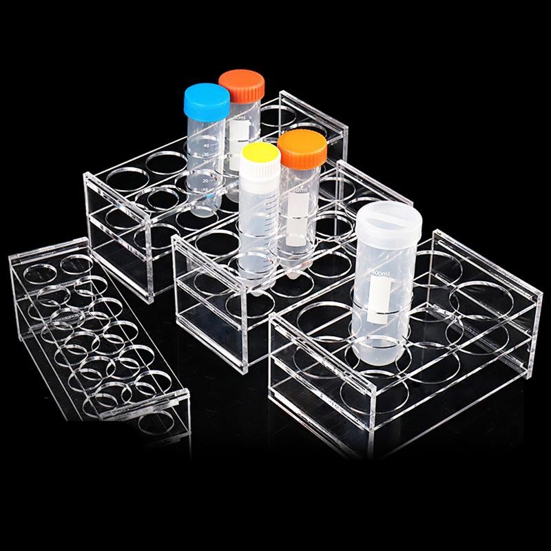 Aiho Plastic Clear Centrifugal Test Tubing Rack Holder School Supply ...