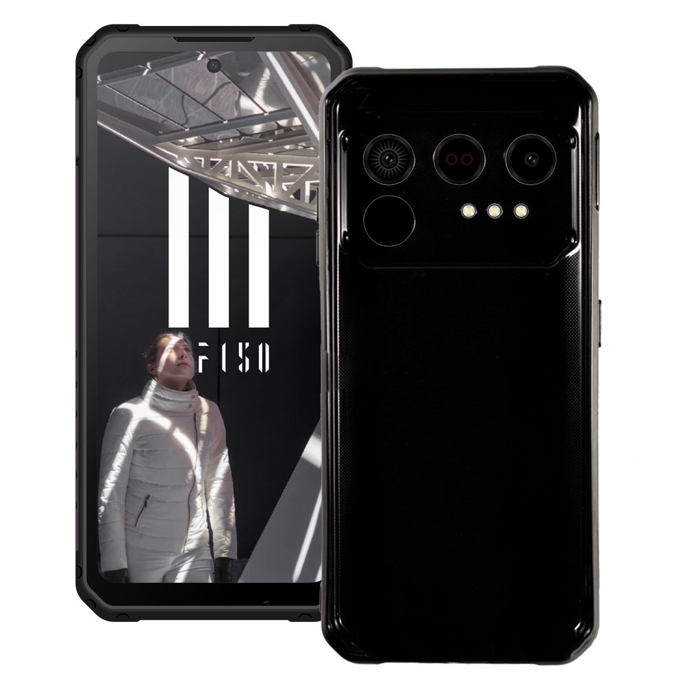 LCEHTOGYE Cover per IIIF150 Raptor + Pellicola Protettiva in Vetro Temperato ,Nero Custodie Morbido Silicone Case Ultra Sottile TPU Custodia per IIIF150 Raptor (6,8) - KE1