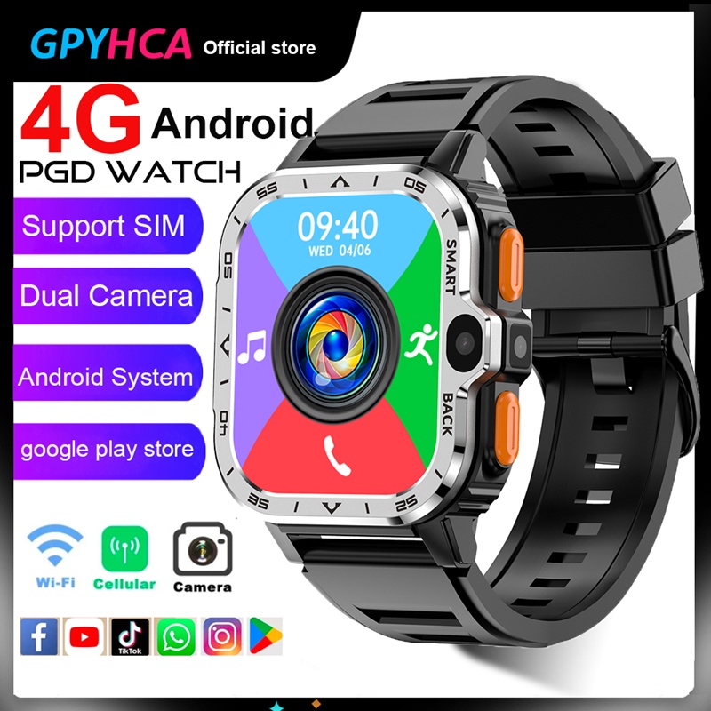 2023 New PGD 4G smart watch Android System with Dual camera WiFi