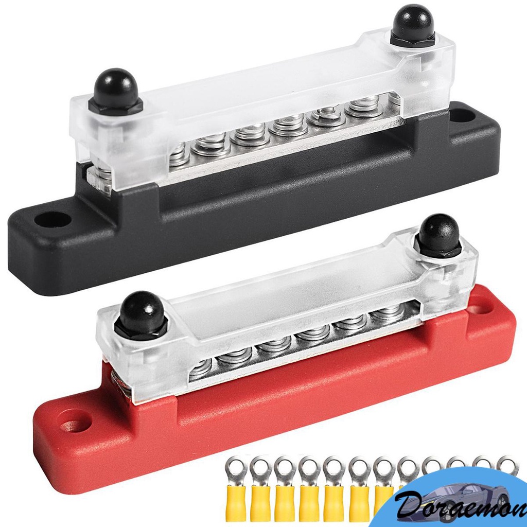 6 Way Bus Bar Terminal Block 300V AC/48V DC 130A AC/150A DC Power ...
