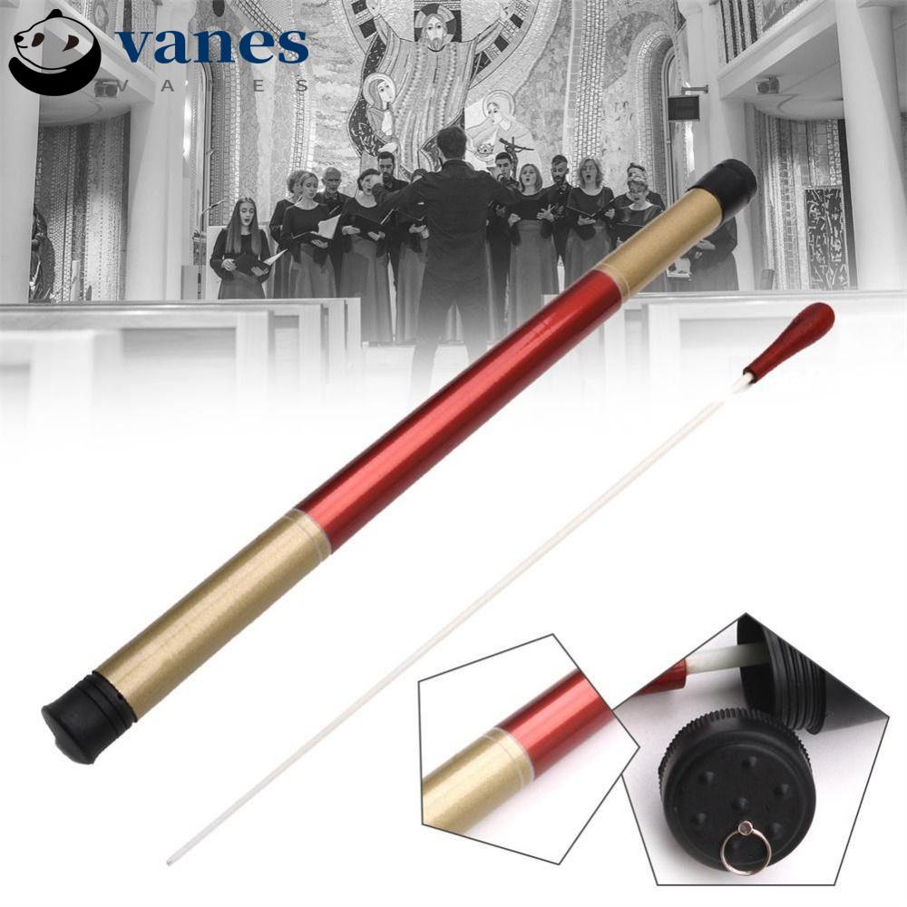 VANES Conductor Stick, Fiber Tube Ebony Wood Orchestra Band, Baton