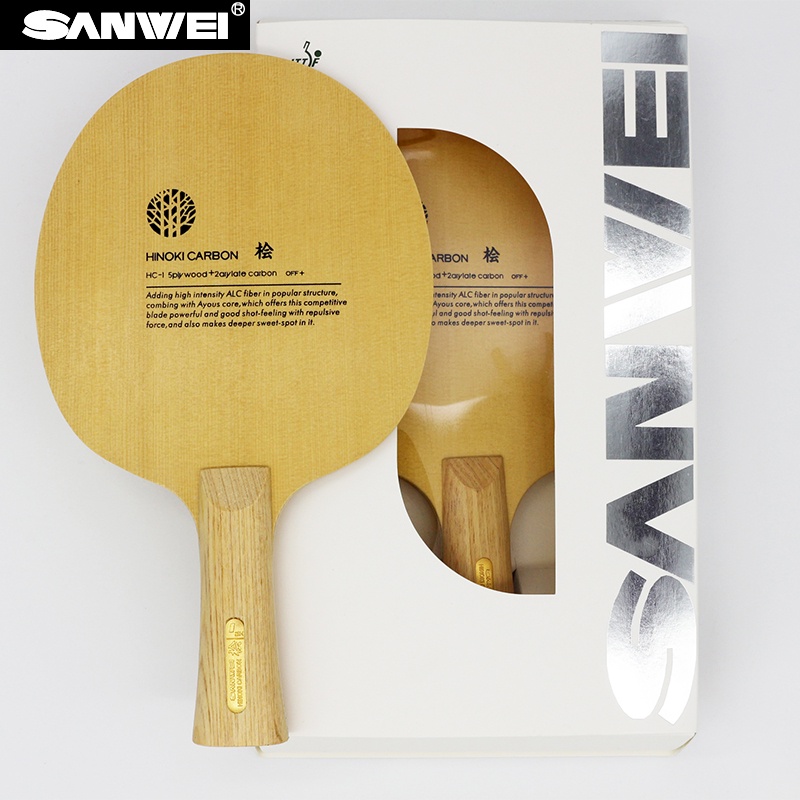 Original SANWEI HC1S Hinoki ALC Carbon Table Tennis Blade/ Ping Pong
