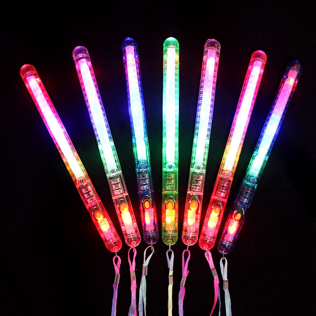 1PC Candy Color Trend Hip Hop Light Up Sticks For Party LED Stick 7 ...