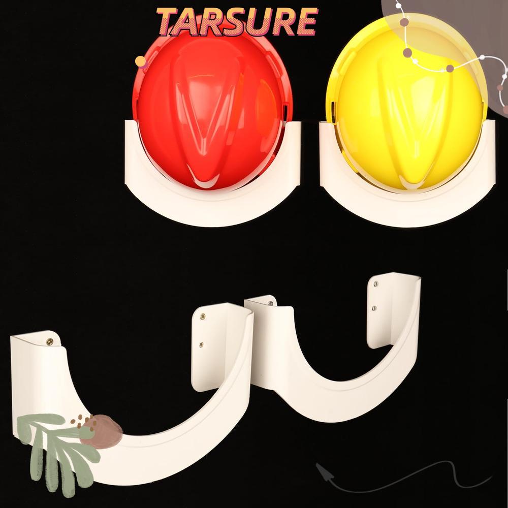TARSURR 2PCS Hard Hat Rack, Wall Mounted Worker Helmet Holder