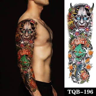 Large Size Temporary Tattoos Full Arm Sleeve Leg Thigh Sexy Body