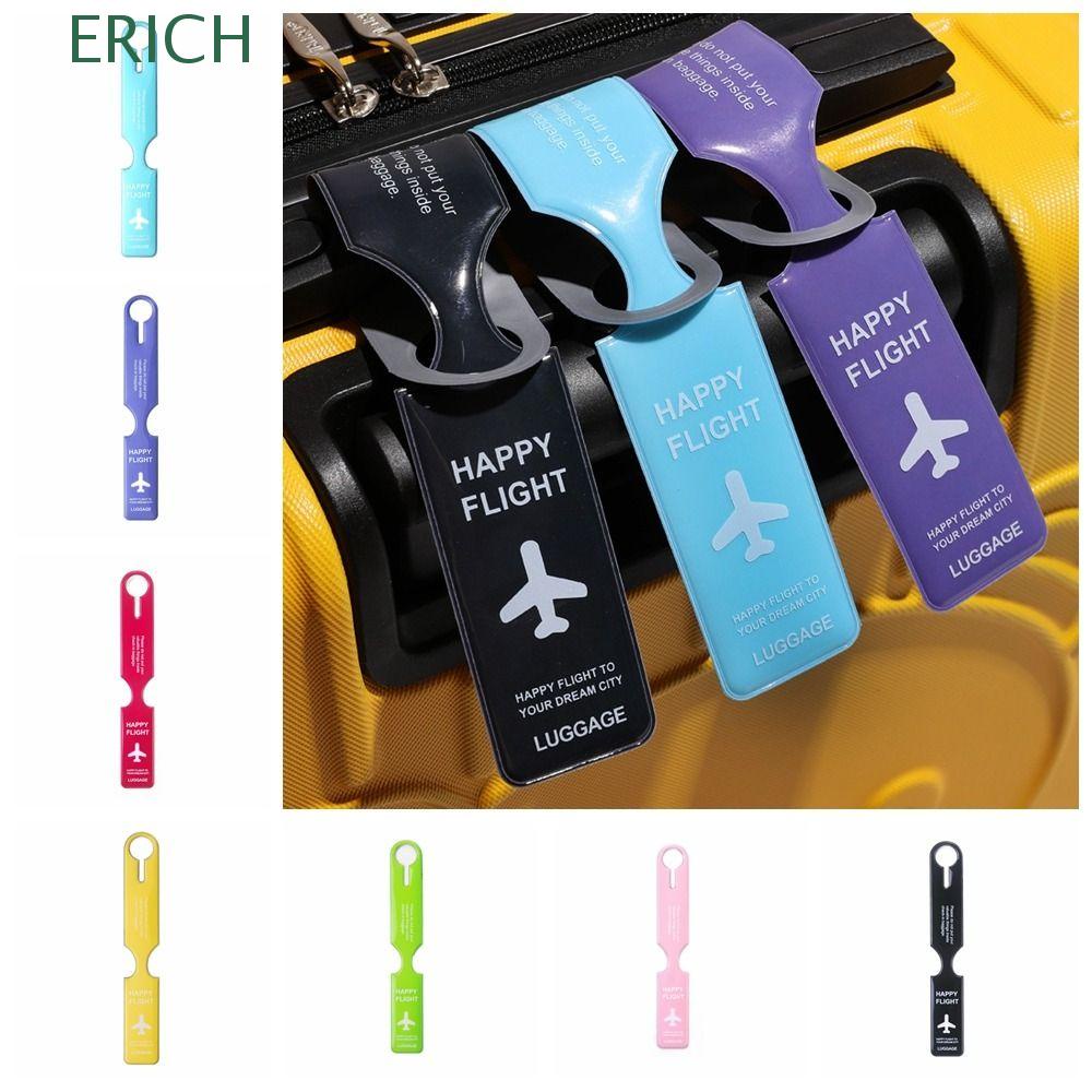 ERICH PVC Luggage Tag, Boarding Pass Address Label Airplane Suitcase ...